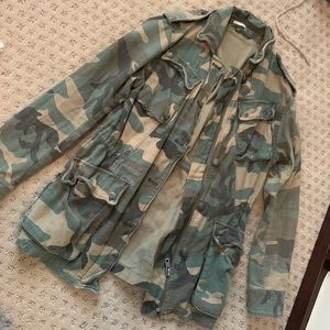 Free people camo jacket